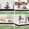 IULULU Foldable Mattress, Foldable Floor Memory Foam Mattress, Portable Camping Mattress, CertiPUR-US Certified Collapsible Bed Mattress Pad
