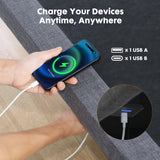 IULULU Adjustable Bed Frame, Ergonomic Electric Bed Base with Wireless Remote and 2 USB Ports, Head and Foot Incline, Zero Gravity Bed, Anti-Snore, Easy Assembly