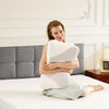 IULULU Cervical Pillow for Neck Support, Contour Memory Foampillow Shoulder Support Pain Relief for Side Back Stomach Sleepers with Pillowcase