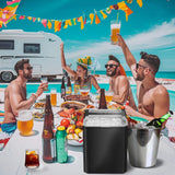 Buteny Countertop Ice Maker, Portable Ice Machine Self-Cleaning, 9 Cubes in 6 Mins, 26 lbs/24Hrs, 2 Sizes of Bullet Ice for Home Party Office,Elegant Black