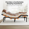IULULU Adjustable Bed Frame, Ergonomic Electric Bed Base with Wireless Remote and 2 USB Ports, Head and Foot Incline, Zero Gravity Bed, Anti-Snore, Easy Assembly