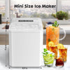 Buteny Portable Ice Maker – Self-Cleaning, 26lbs/24H, 9 Cubes in 6 Mins, 2 Bullet Ice Sizes, Quiet, with Scoop & Basket for Kitchen/Party
