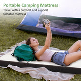 IULULU Foldable Mattress, Foldable Floor Memory Foam Mattress, Portable Camping Mattress, CertiPUR-US Certified Collapsible Bed Mattress Pad