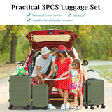 Atilioo 20" Luggage, Hardside Carry-On Suitcase with Expandable Space, TSA Lock, Spinner Wheels, Ideal for Travel Bussiness, Olive Green