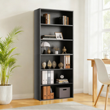 Atilioo 5 6 -Tier Bookcase with Adjustable Shelves, 53" Tall Storage Cube Organizer for Living Room, Bedroom, Easy Assembly