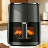 Atilioo 6.34QT Air Fryer, 12-in-1 Cook Modes, Touch Pad, Quick Crispy Meals, Dishwasher Safe Nonstick Basket, Black