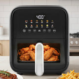 Atilioo 6QT Air Fryer - 12-in-1 Multifunctional Touchscreen Cooker, Crisps, Roasts, Bakes & Reheats with 95% Less Oil, Quick & Easy Meals, Large Capacity Electric Oven