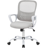 IULULU Office Computer Desk Chair, Ergonomic Mid-Back Swivel Task Chair with Lumbar Support, for Home, Study, Dorm