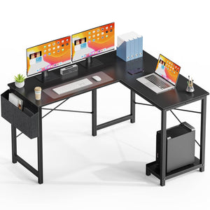 MyDepot L-shaped Corner Computer Desk 
Black
SPMD-D-L02-49IN-BK