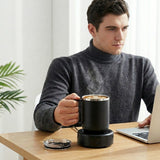 Atilioo 2 In 1 Coffee Mug Warmer & Cooler with Cup, 16.9oz Stainless Steel Beverage Tea Heating & Cooling Coaster and Lid