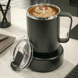 Atilioo 2 In 1 Coffee Mug Warmer & Cooler with Cup, 16.9oz Stainless Steel Beverage Tea Heating & Cooling Coaster and Lid