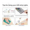 HopeRacer 12V Power Remote LED Strip Lights For Gaming Setup - hoperacer.com