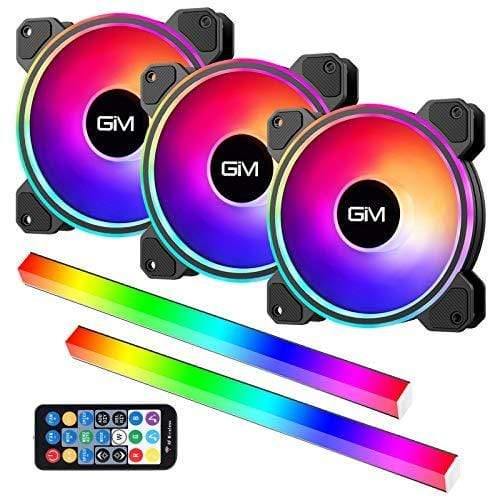 HopeRacer GIM 120mm RGB Case Fans and PC Light Strips for Gaming Case ...