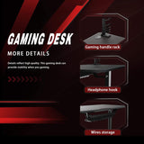 Y-Shape Frame Gaming Desk - hoperacer.com