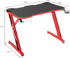 Z Shape Pink Gaming Desk - hoperacer.com