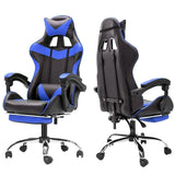 Racing Gaming Chair with Footrest