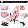 Gaming Chair with Footrest Adjustable Backrest Reclining Leather Office Chair