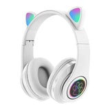 Bluetooth LED Cat Ear Gaming Headphones